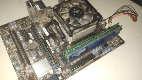 Pack De Motherboard Y Rams Marrón Oscuro (Usado)