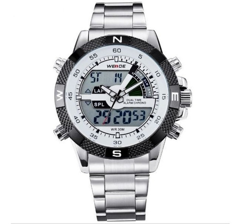 Reloj Weide Anadigi Wh-1104 blanco para hombre