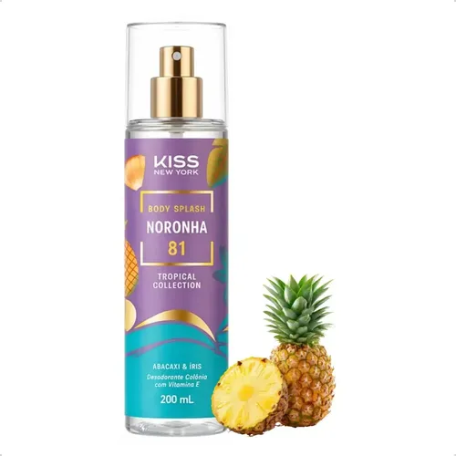 Body Splash Noronha 81 Abacaxi E Iris Kiss Ny 200ml | MercadoLivre