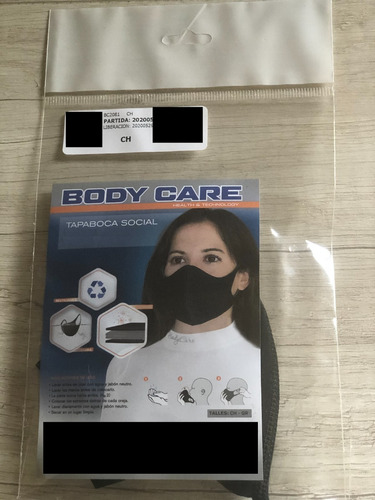 Imagen 3 de 6 de Barbijo Tapaboca Filtro Antipartículas - B O D Y C A R E -