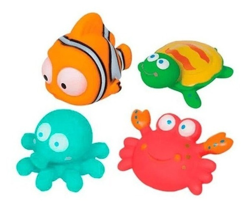 Set De Animales De Agua Baño Bebe  Buba- Mvd Kids