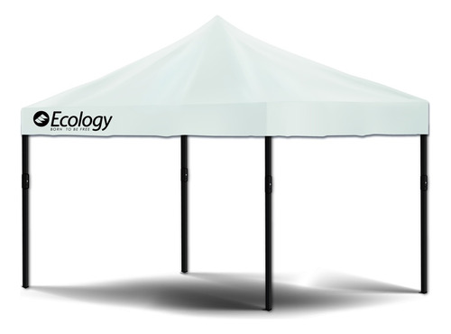 Toldo Plegable 3x3mts Blanco Ecology Weekend Tela Premium 