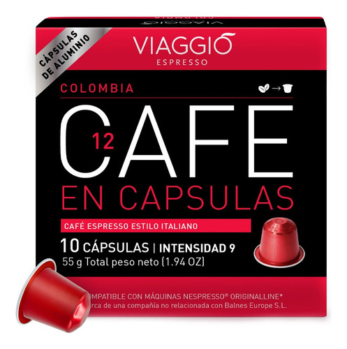 Cafe En Capsulas Viaggio Espresso Colombia