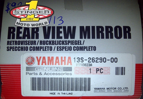 Espejo Para Yamaha R6 Mod Varios Orig