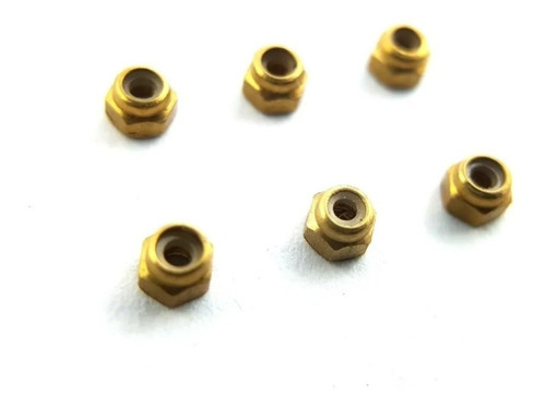 Imagen 2 de 7 de Lock-nuts Set 6 Tuercas Autofrenantes Para Fingerboard Dedos