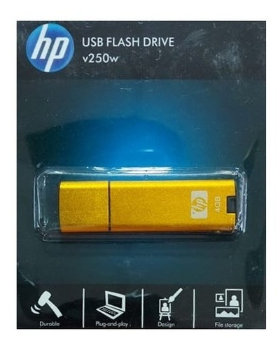 Imagen 1 de 3 de Pendrive Hp 4gb Usb Flash Drive 2.0 V250w Mayor/ Colores