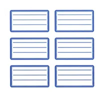 Comprar Etiquetas Escolares Avery Azul X 3 Planchas Color Blanco Diseño Impreso Recuadro Azul