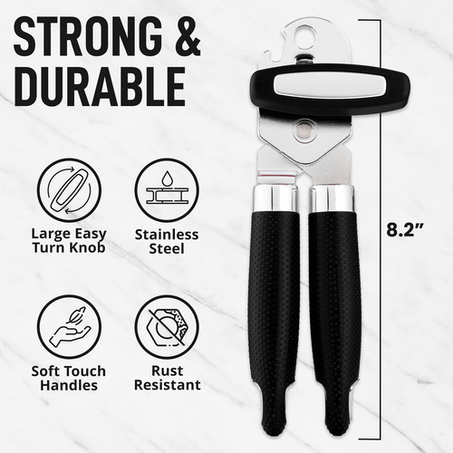 Abrelatas Destapador Universal De Acero Inoxidable Manual
