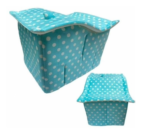 Casinha Cachorro Pequeno Casa Toca Pet Luxo Plush Verde Poá