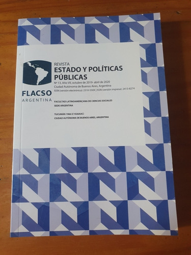 Revista Estado Y Políticas Públicas N°13 / Flacso