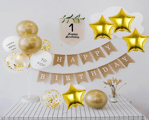 10pcs Goldo De La Estrella Dorada Foil Foil 18 Pulgadas Foil