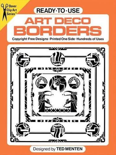 Ready-to-use Art Deco Borders - 1ªed.(1985), De Ted Menten. Editora Dover Publications, Capa Mole, Edição 1 Em Inglês, 1985