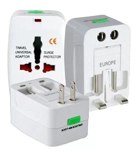 Adaptador De Tomada Universal Padrão Uk Usa Europa Asia Eua