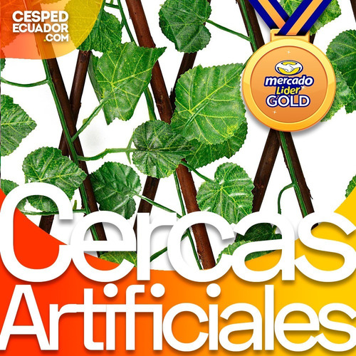 Imagen 4 de 10 de Cercas Con Enredaderas Artificiales