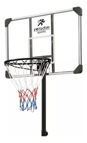 Tabela Cesta De Basquete Portátil Ajustável 2,13m Aro 39cm