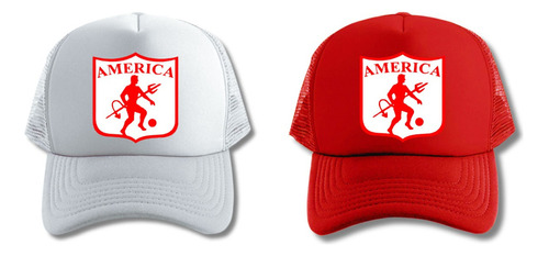 America Cali Futbol Pack Gorras Truckers X 2 Unid 