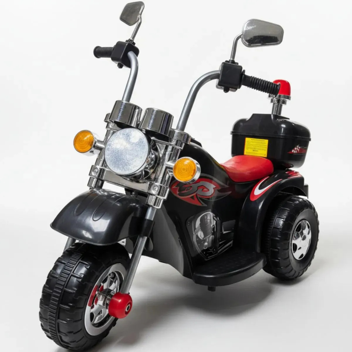 Mini Moto Infantil Elétrica Brinq Kids BQ014 6V C/ Luzes e Som Preta