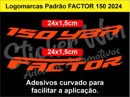 Adesivo De Roda Refletivo Yamaha Factor 150 2024 Mod.a1