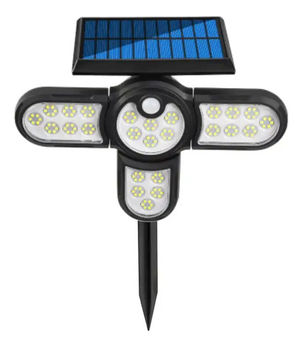 Pincho Farol Foco Solar Estaca De Jardín Led Sensor De Movim