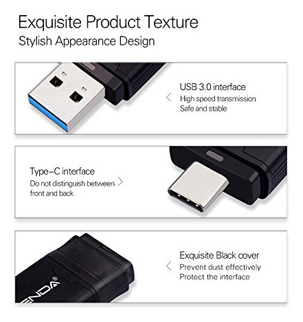 Unidad Flash Usb C Tipo C De Wansenda, Memoria Usb 3.1, Memo
