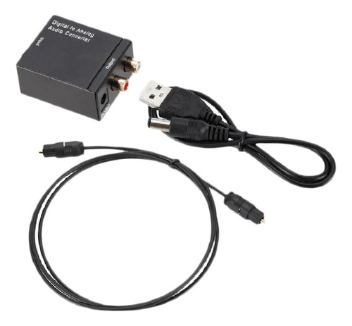 Señal Digital De Fibra A Rca Analógico L / Aux Converter