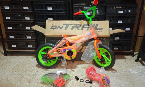 Bicicleta Niño Infantil Rin 12 Llanta Auxiliar Happy Zoo 