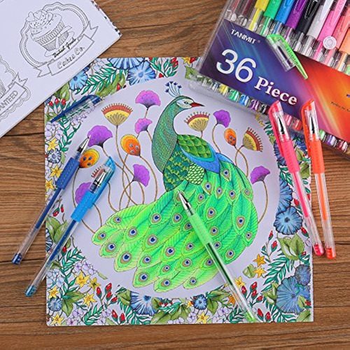 Lapiceros De Gel 36 Colores Larga Duracion Escritura