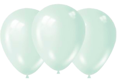 Globo 12 Pastel Menta - Bolsita X 25 U.