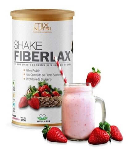 Shake Fiber Lax Fiberlax Mix Nutri 450g Sabores