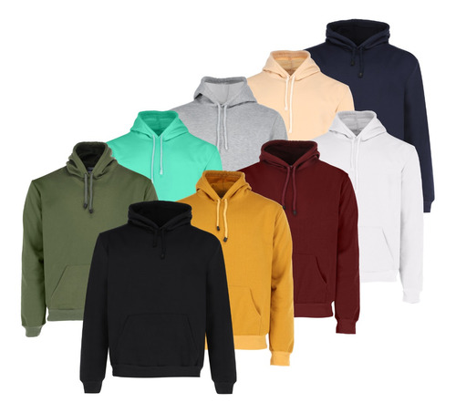 Paquete 50 Sudaderas Hoodie Mayoreo Con Capucha Basico