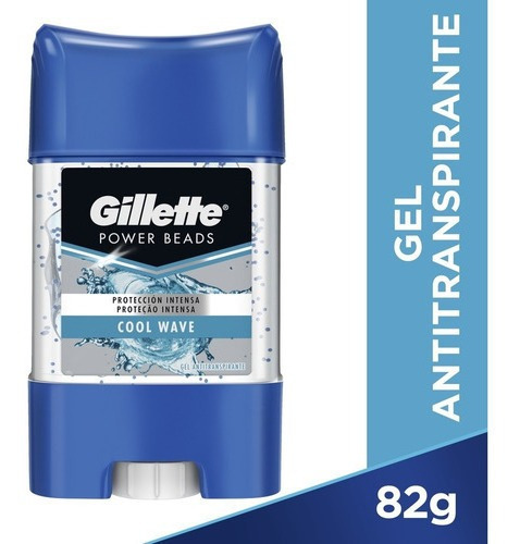 Desodorante Gillette Gel Power Beads Fragancia Cool Wave 82 g