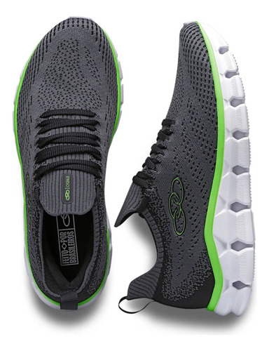 Zapatilla Hombre Cygnus Gris/verde Olympikus