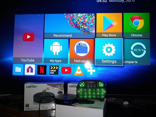 Imagen 2 de 6 de Mini Smart Tv Box Android 10.0 Portatil De 4gb Ram 64 Gb
