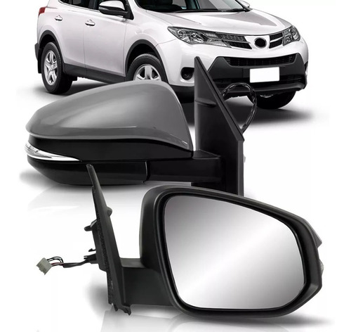 Retrovisor Rav4 2013 2014 2015 16 C/ Pisca Retrátil Direito