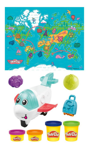 Play Doh Starters Kit Inicial Avião Explorador F8804 Hasbro