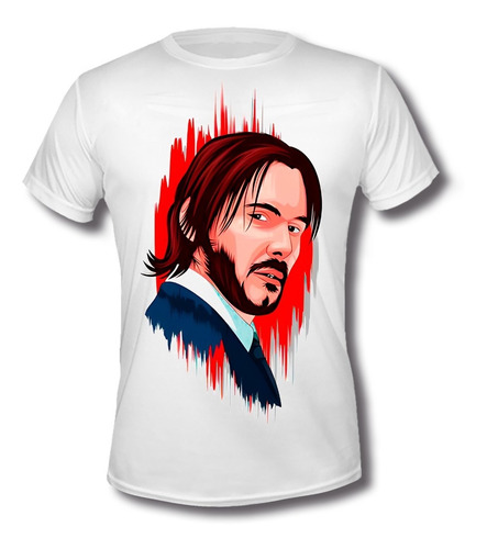 Playera Movie John Wick Red Moda