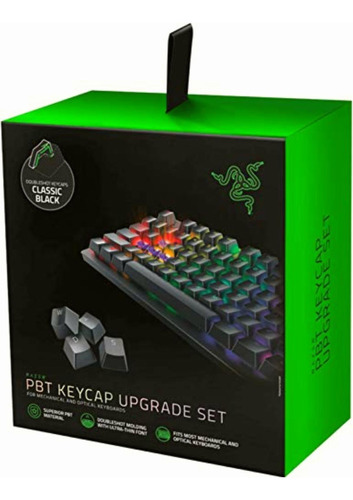 Razer Pbt Juego De Tapones Para Llaves, Color Negro