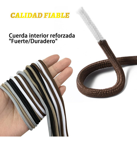Round Boot Cordones Resistentes, Cordones De Zapatos
