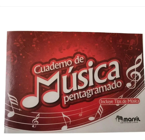 Cuaderno De Musica  Pentagramado 20 Hojas - 1 Unidad