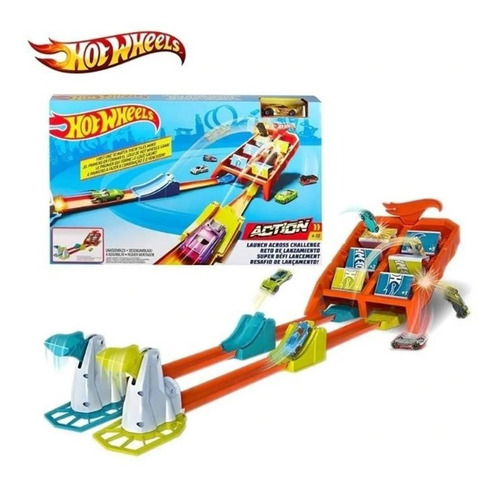 Pista Hot Wheels Vueltas Y Choques Día Del Niño