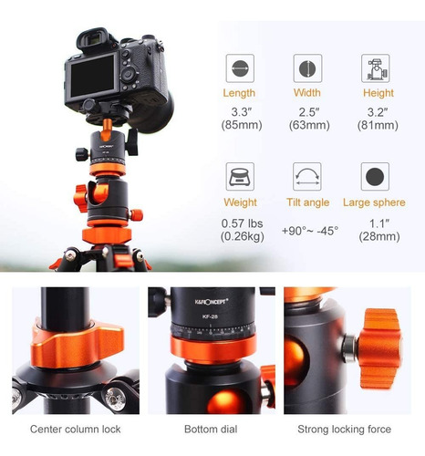 Trípode K&f Concept, Para Cámara Dslr, Profesional