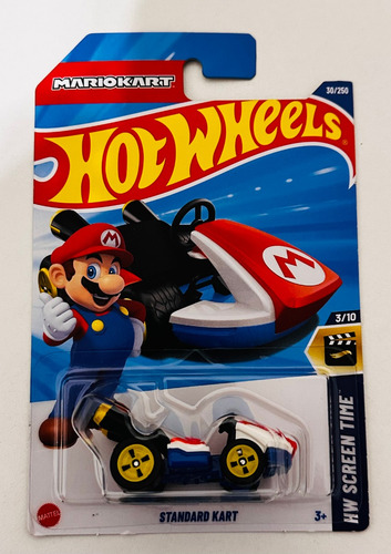 Hot Wheels Mario Bros Standard Kart Rojo (Usado)