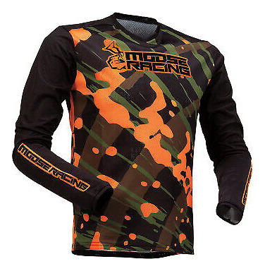 Moose Racing Youth Agroid Mesh Jersey Olive/orange All S Lrg