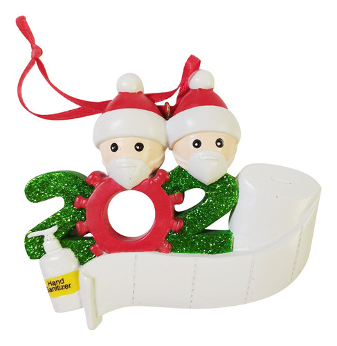 Adorno Familiar Personalizado Para Navidad De 2020, 3 Piezas