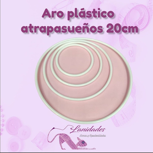 Aro Plástico Atrapasueños 20cm X Unidad