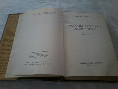 Economia Monetaria Internacional/michael A. Heilperin X1 (Usado)