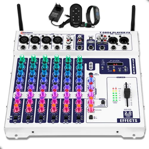Mesa De Som Automotiva Taramps 8 Canais T0804 Stereo Player