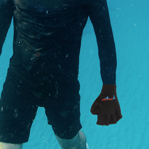 1 Par De Guantes De Natación Con Correas Para Entrenamiento
