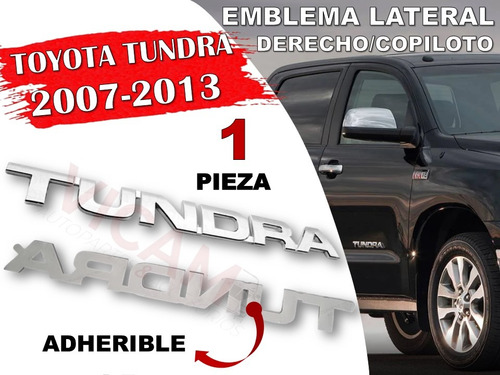 Emblema Lateral Toyota Tundra 2007-2013 Lado Derecho