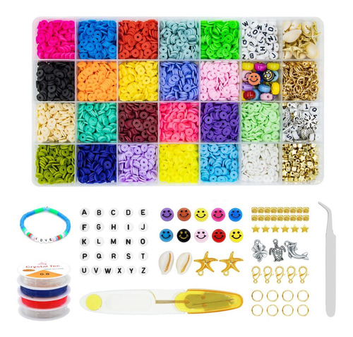 4780 Cuenta Arcilla Para Hacer Pulsera 22 Color Plana